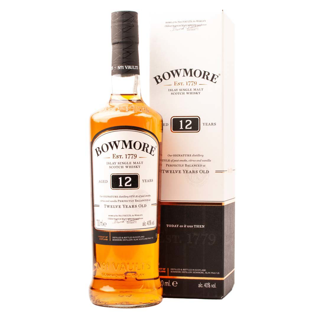 0010562_bowmore-12yrs-07l-40 ΟΥΙΣΚΙ BOWMORE 12 ΕΤΩΝ 700ML - Image 1