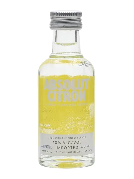 mini_vodka_abs2 ABSOLUT CITRON ΒΟΤΚΑ 50ML - Image 1